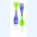 Imagen de Set de primeros cubiertos cuchara y tenedor Nuby-Monster