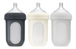 Imagen de Pack X 3 Mamadera anticólico Boon, con bolsa y tetina de silicona 8oz (236 Ml)
