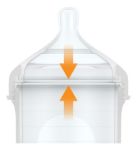 Imagen de Pack X 3 Mamadera anticólico Boon, con bolsa y tetina de silicona 8oz (236 Ml)