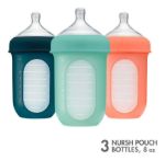 Imagen de Pack X 3 Mamadera anticólico Boon, con bolsa y tetina de silicona 8oz (236 Ml)