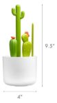 Imagen de Set Cepillos Limpiamemas Con Recipiente escurridor Boon - BLANCO
