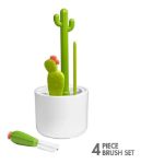 Imagen de Set Cepillos Limpiamemas Con Recipiente escurridor Boon - BLANCO