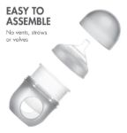 Imagen de Pack X 3 Mamadera Boon anticólico con bolsa y tetina de silicona 4oz (118 Ml)-Beige
