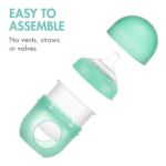 Imagen de Pack X 3 Mamadera Boon anticólico con bolsa y tetina de silicona 4oz (118 Ml)-nordico