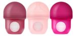 Imagen de Pack X 3 Mamadera Boon anticólico con bolsa y tetina de silicona 4oz (118 Ml)-Rosa