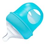 Imagen de Pack X 3 Mamadera Boon anticólico con bolsa y tetina de silicona 4oz (118 Ml)-azul