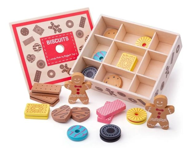 Imagen de Caja de galletas en madera Bigjigs
