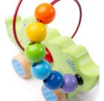 Imagen de Juego cocodrilo de madera de arrastre y motricidad fina Bigjigs