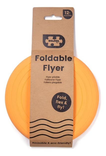 Imagen de Frisbee Disco Volador Silicona Playa Juego Bebes 12m+ Bigjig - naranja