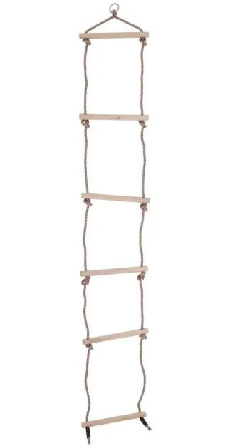 Imagen de Escalera de cuerdas y madera Bigjigs