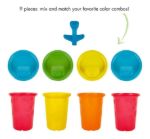 Imagen de Pack de 4 vasos Multi Color de 7oz (207ml)