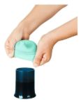 Imagen de Vaso con 3 boquillas tapas de silicona ajustable antivuelco Boon