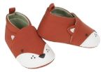 Imagen de Zapatos Jersey Zorro Bebés Gerber Algodón No Caminantes Terracota 6-9 Meses Lisa