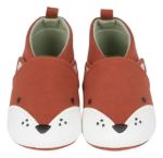 Imagen de Zapatos Jersey Zorro Bebés Gerber Algodón No Caminantes Terracota 6-9 Meses Lisa