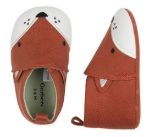 Imagen de Zapatos Jersey Zorro Bebés Gerber Algodón No Caminantes Terracota 6-9 Meses Lisa