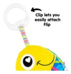 Imagen de Colgante Libro de tela sensorial Pez Flip