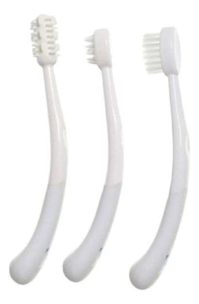 Imagen de Primer set de cepillos de dientes para bebés, 3 unidades