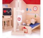Imagen de Mini hospital de madera con accesorios Bigjigs