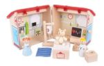 Imagen de Mini hospital de madera con accesorios Bigjigs