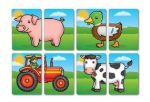 Imagen de Puzzle 24 Cartas animales de la granja Orchard