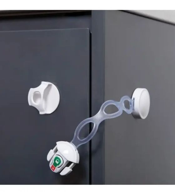 Imagen de Tranca de seguridad flexible multiuso para cajones/puertas