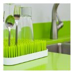 Imagen de Rack Escurridor Pasto Silicona Bandeja Boon Cuadrado-Verde