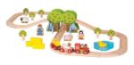 Imagen de Juguete De Madera Pista Con Granja 45 Piezas Bigjigs Pista De Tren