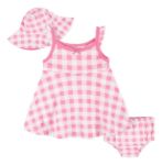 Imagen de Vestido con capelina y bombacha de tela rosa Gerber 5t