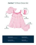 Imagen de Vestido con capelina y bombacha de tela rosa Gerber 5t