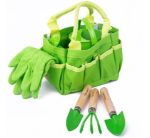 Imagen de Bolso de jardinería (palas/rastrillo/guantes/regadera) Bigjigs