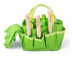 Imagen de Bolso de jardinería (palas/rastrillo/guantes/regadera) Bigjigs