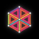 Imagen de Juego magnético  con barra glitter y esferas 35 Pcs