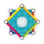 Imagen de Juego magnético con barritas glitter y esferas 22 Pcs