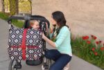 Imagen de Mochila Bolso Maternal Jjcole Black Floret