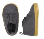 Imagen de Zapatos Bebes Gamuza Antideslizante Gerber Comodos Y Seguros Gris Oscuro 6-9 Meses