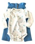 Imagen de Conjunto Baby Gut 0605023 Bebés Body Manga Larga Y Pantalon Blanco 36 A 42 Meses
