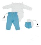 Imagen de Conjunto Baby Gut 0605023 Bebés Body Manga Larga Y Pantalon Blanco 36 A 42 Meses