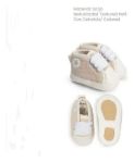 Imagen de Zapatos Champion Calzado Bebes Algodón Pie Goma Baby Gut - Beige - Rayado - 3(4 a 6 meses)