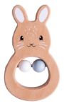 Imagen de Sonajero conejo con cuentas de madera Bigjigs