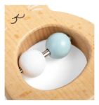 Imagen de Sonajero conejo con cuentas de madera Bigjigs