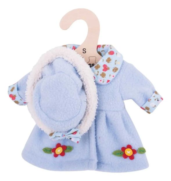 Imagen de Ropa Muñecas Kit Abrigo Con Gorro Tamaño Muñeca 34cm Bigjigs