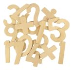 Imagen de Números en madera, moldes para aprender y colorear Bigjigs