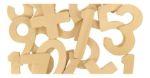 Imagen de Números en madera, moldes para aprender y colorear Bigjigs