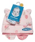 Imagen de Set de gorros y mitones coral 0 a 6 meses Gerber