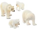 Imagen de Juguete Figuras Animales Familia Osos Polares Niños 3años+