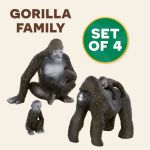 Imagen de Juguete Figuras De Animales Familia De Gorilas Niños 3años+