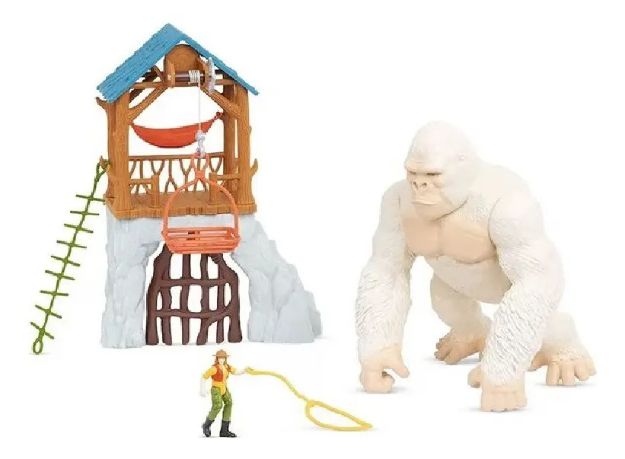Imagen de Playset gorila blanco en la Jungla con luz y sonido Terra