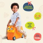 Imagen de Valija Maleta Viajes Y Buggy Con Luz Y Sonidos Niños 2 Años+ - Naranja - Gato Lolo