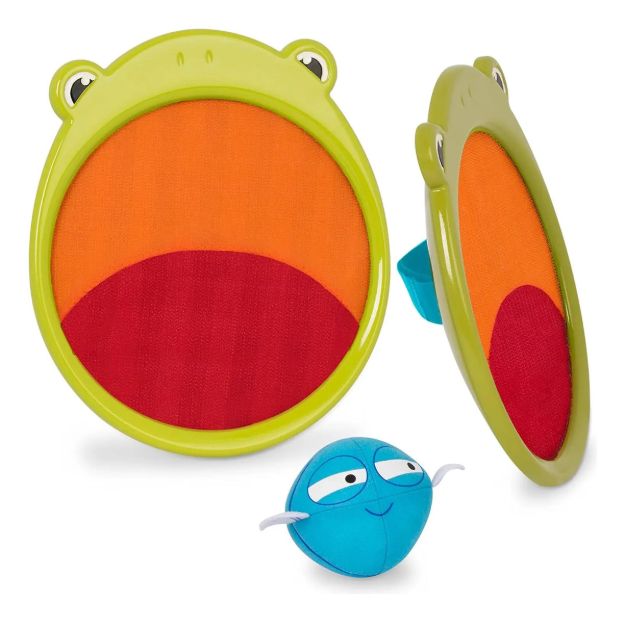 Imagen de Juego De Paletas Con Velcro Y Pelota De Tela Niños 3 Años+ Verde