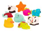 Imagen de Set de 9 animalitos granja/marino silicona para el agua